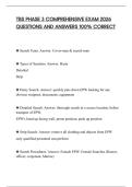 TBS PHASE 3 COMPREHENSIVE EXAM 2026 QUESTIONS AND ANSWERS 100% CORRECT