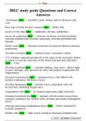IBEC study guide Questions and Correct  Answers