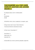 TCAR EXAMPREP 2026 STUDY GUIDE COMPLETE QUESTIONS AND ANSWERS GRADED A&plus;