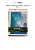 Financial Management&colon; Theory & Practice &ndash; 15th Edition &lpar;Eugene Brigham&rpar; &vert; Complete Test Bank for Chapters 1&ndash;30