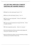 ACG 2071 FINAL PAPER 2026 COMPLETE QUESTIONS AND ANSWERS GRADED A&plus;