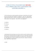 NURS 325 FINAL EXAM RETAKE 2025-2026 FALL-SPRING PRACTICE  QUESTIONS AND ANSWERS GRADED A&plus;