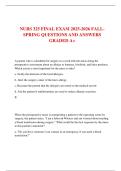 NURS 325 FINAL EXAM 2025-2026 FALL-SPRING QUESTIONS AND ANSWERS GRADED A&plus;
