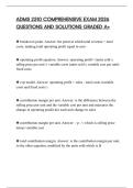 ADMS 2510 COMPREHENSIVE EXAM 2026 QUESTIONS AND SOLUTIONS GRADED A&plus;