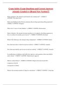 General Crane Safety Exam &vert;QUESTIONS & ANSWERS&vert; Already Graded A&plus; &lpar;COMPLETE BUNDLE&rpar; UPDATED&excl;&excl;&excl;