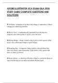 ADOBE ILLUSTRATOR ACA EXAM Q&A 2026 STUDY GUIDE COMPLETE QUESTIONS AND SOLUTIONS