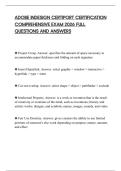 ADOBE INDESIGN CERTIPORT CERTIFICATION COMPREHENSIVE EXAM 2026 FULL QUESTIONS AND ANSWERS
