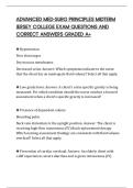 ADVANCED MED-SURG PRINCIPLES MIDTERM JERSEY COLLEGE EXAM QUESTIONS AND CORRECT ANSWERS GRADED A&plus;