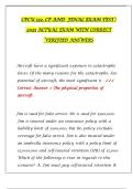 CPCU 552&comma; CP AND FINAL EXAM TEST &vert; 2025 ACTUAL EXAM WITH CORRECT VERIFIED ANSWERS
