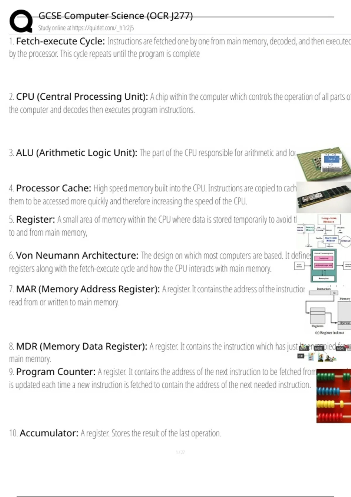 OCR GCSE Computer Science J277 Exams Questions with 100% Correct ...