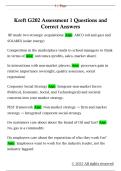 Kreft G202 Assessment 1 Questions and  Correct Answers