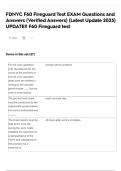 FDNYC F60 Fireguard Test EXAM Questions and Answers &lpar;Verified Answers&rpar; &lpar;Latest Update 2025&rpar; UPDATE&excl;&excl; F60 Fireguard test