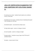 AFAA-GFI CERTIFICATION EXAMINATION TEST 2026 QUESTIONS WITH SOLUTIONS GRADED A&plus;