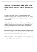 AFAA-GFI CERTIFICATION FINAL PAPER 2026 EXAM QUESTIONS AND SOLUTIONS GRADED A&plus;