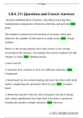 LRA 211 Questions and Correct Answers 