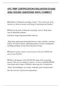 AFC PREP FINAL PAPER 2026 QUESTIONS WITH SOLUTIONS GRADED A&plus;