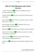 LRA 211 final Questions and Correct  Answers