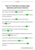 LRA 211 Final Review Study Guide  Questions and Correct Answers