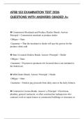 AFSB 153 EXAMINATION TEST 2026 QUESTIONS WITH ANSWERS GRADED A&plus;