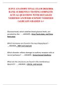 IUPUI ANATOMY FINAL EXAM 2025&sol;2026  BANK CURRENTLY TESTING COMPLETE  ACTUAL QUESTIONS WITH DETAILED  VERIFIED ANSWERS EXPERT VERIFIED  &sol;ALREADY GRADED A&plus;