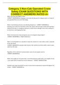 Category 3 Non-Cab Operated Crane Safety EXAM QUESTIONS WITH CORRECT ANSWERS RATED A&plus;&period;pdf