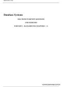 SOLUTIONS TO REVIEW QUESTIONS AND EXERCISES&colon; database systems a practical approach to design implementation and management 6th edition thomas connolly