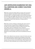 AHIP CERTIFICATION EXAMINATION TEST 2026 FULL QUESTIONS AND CORRECT SOLUTIONS GRADED A&plus;
