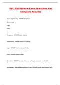 PHL 206 Midterm Exam Questions And Complete Answers 