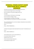 GENERAL CRANE SAFETY EXAM QUESTIONS WITH CORRECT ANSWERS&period;pdf