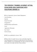 TDCJ REGION 1 TRAINING ACADEMY ACTUAL EXAM PAPER 2026 QUESTIONS WITH SOLUTIONS GRADED A&plus;