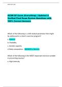 ACSM EP Exam &lpar;Everything&rpar; &vert; Updated &  Verified Final Exam Review Questions with  100&percnt; Correct Answers