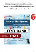 Solutions Manual for Strategic Management Concepts and Cases &vert; Competitiveness and Globalization &vert; Hitt Ireland Hoskisson 14th Ed &vert; Chapter 1&ndash;13 &vert; Graded A&plus;