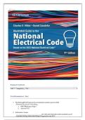 SOLUTION AND ANSWER GUIDE TO THE Illustrated Guide to the National Electrical Code  9th Edition by Charles Miller ISBN&colon;978-0357766712 ALL CHAPTERS COVERED COVERED YOUR ULTIMATE GUIDE&excl;&excl;&excl;&excl;&excl;&excl;&excl;