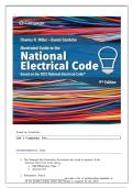 SOLUTION MANUAL FOR Illustrated Guide to the National Electrical Code  9th Edition by Charles Miller ISBN&colon;978-0357766712 ALL CHAPTERS COVERED YOUR ULTIMATE GUIDE &excl;&excl;&excl;&excl;&excl;