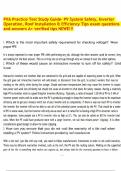 PVA Practice Test Study Guide- PV System Safety&comma; Inverter Operation&comma; Roof Installation & Efficiency Tips exam questions and answers A&plus; verified tips NEWE&excl;&excl;&excl;&period;pdf