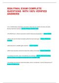 ISSA FINAL EXAM COMPLETE QUESTIONS  WITH 100&percnt; VERIFIED ANSWERS