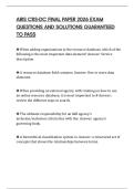 AIRS CRS-DC FINAL PAPER 2026 EXAM QUESTIONS AND SOLUTIONS GUARANTEED TO PASS