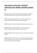AIRS CRS-DC EXAM 2026 COMPLETE QUESTIONS AND VERIFIED ANSWERS GRADED A&plus;
