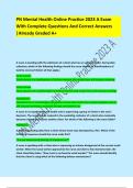 PN Mental Health Online Practice 2023 A Exam  With Complete Questions And Correct Answers  &vert;Already Graded A&plus;