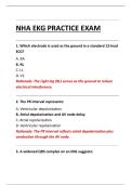 NHA EKG PRACTICE EXAM 