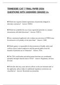 TENNESSEE CAT 7 FINAL PAPER 2026 QUESTIONS WITH ANSWERS GRADED A&plus;