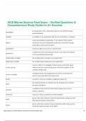 AICE Marine Science Final Exam &ndash; Verified Questions & A&plus; Guaranteed Success