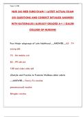 NUR 242 Med Surg Exam 1 Latest&colon; 250 Actual Questions & Detailed Answers with Rationales