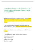 AAB MT CHEMISTRY EXAM QUESTIONS AND ANSWERS LATEST 2025-2026 UPDATE &vert;GRADE A&plus; GUARANTEE