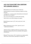 ALTA CALP EXAM SCRIPT 2026 QUESTIONS WITH ANSWERS GRADED A&plus;