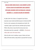NUR 242 Med Surg Exam 3 2025&colon; 250 Newest Actual Questions & Detailed Answers with Rationales