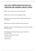 ALTA CALP CERTIFICATION EXAM 2026 FULL QUESTIONS AND ANSWERS ALREADY PASSED