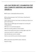 ALTA CALP REVIEW SET 3 EXAM PAPER 2026 FULL QUESTIONS AND SOLUTIONS VERIFIED 100&percnt; CORRECT