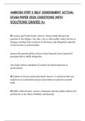 AMBOSS STEP 2 SELF ASSESSMENT ACTUAL EXAM PAPER 2026 QUESTIONS WITH SOLUTIONS GRADED A&plus;