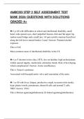 AMBOSS STEP 2 SELF ASSESSMENT TEST BANK 2026 QUESTIONS WITH SOLUTIONS GRADED A&plus;